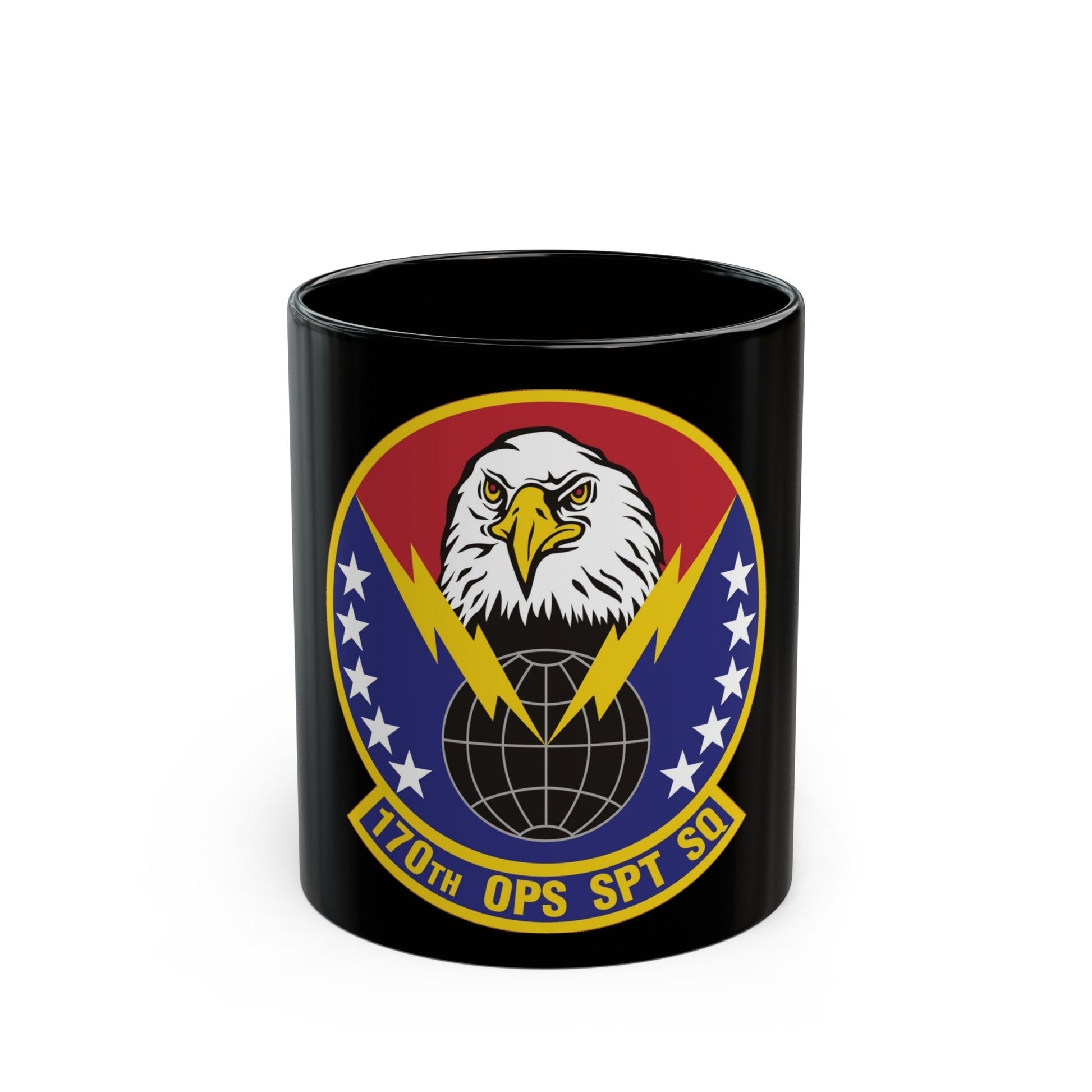 170th Operations Support Squadron (U.S. Air Force) Black Coffee Mug-11oz-The Sticker Space