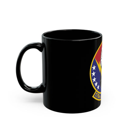 170th Operations Support Squadron (U.S. Air Force) Black Coffee Mug-The Sticker Space