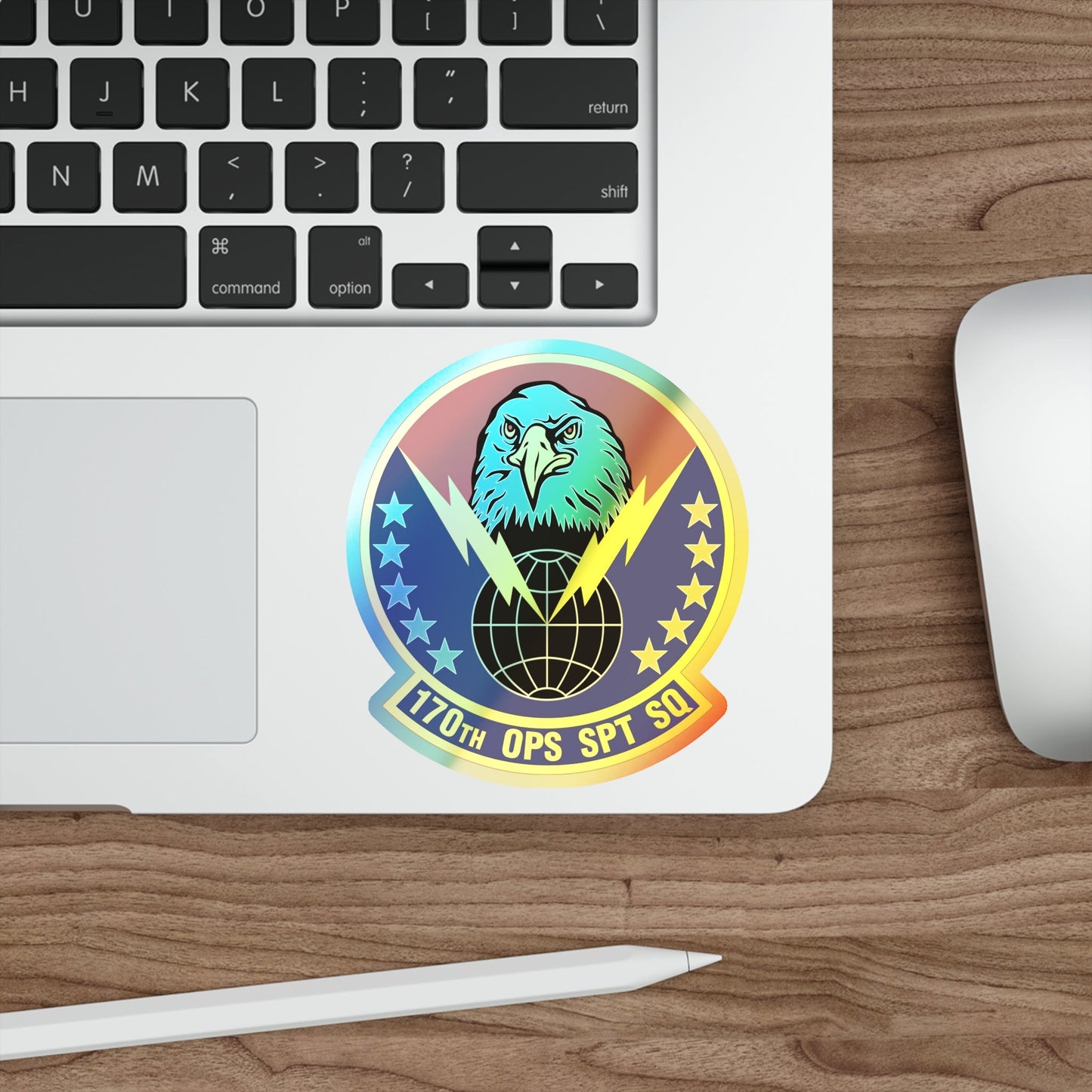 170th Operations Support Squadron (U.S. Air Force) Holographic STICKER Die-Cut Vinyl Decal-The Sticker Space