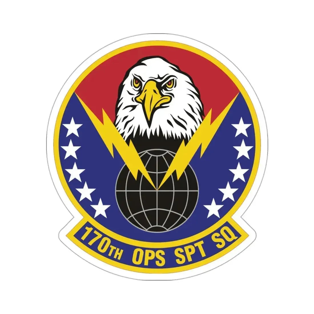 170th Operations Support Squadron (U.S. Air Force) STICKER Vinyl Die-Cut Decal 3 Inch - The Sticker Space