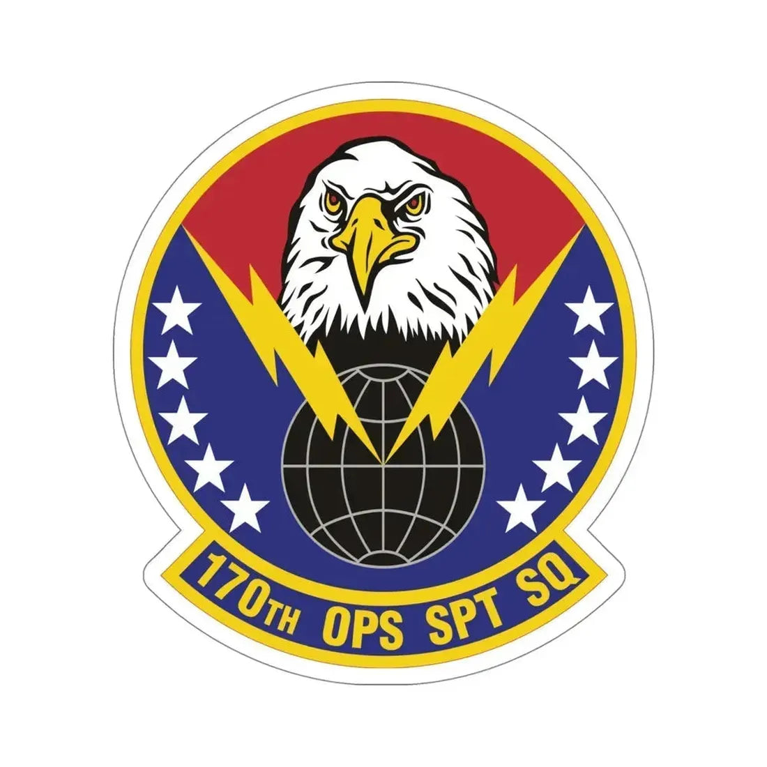 170th Operations Support Squadron (U.S. Air Force) STICKER Vinyl Die-Cut Decal 5 Inch - The Sticker Space