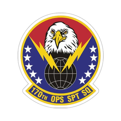 170th Operations Support Squadron (U.S. Air Force) STICKER Vinyl Kiss-Cut Decal 2 Inch White - The Sticker Space
