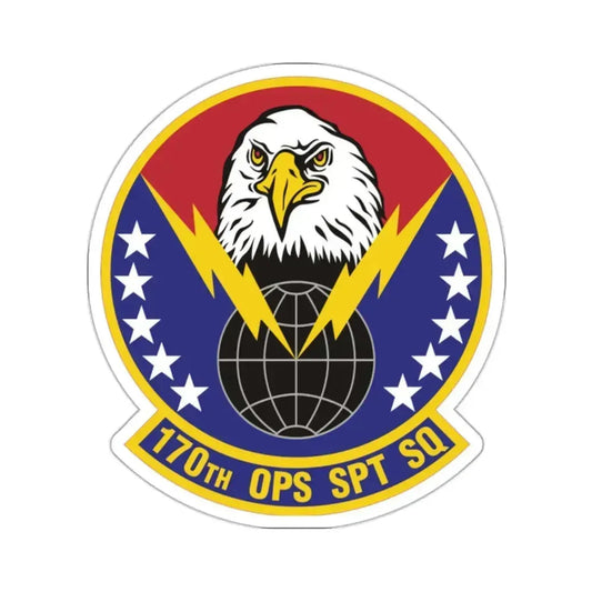 170th Operations Support Squadron (U.S. Air Force) STICKER Vinyl Kiss-Cut Decal 2 Inch White - The Sticker Space