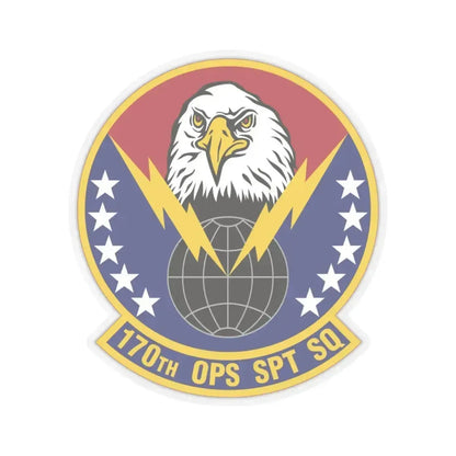 170th Operations Support Squadron (U.S. Air Force) STICKER Vinyl Kiss-Cut Decal 6 Inch Transparent - The Sticker Space