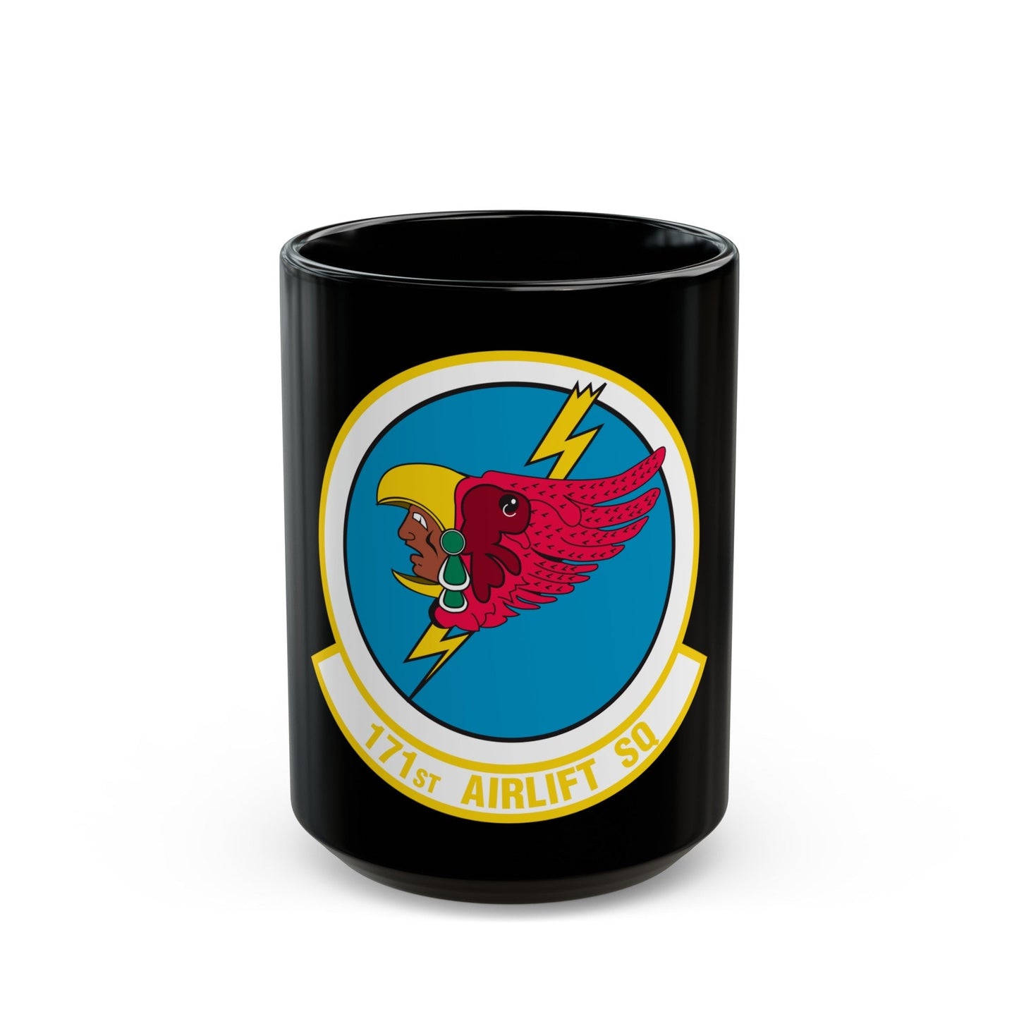 171 Airlift Squadron (U.S. Air Force) Black Coffee Mug-15oz-The Sticker Space