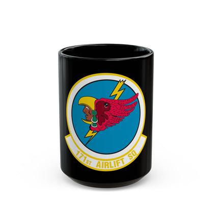 171 Airlift Squadron (U.S. Air Force) Black Coffee Mug-15oz-The Sticker Space