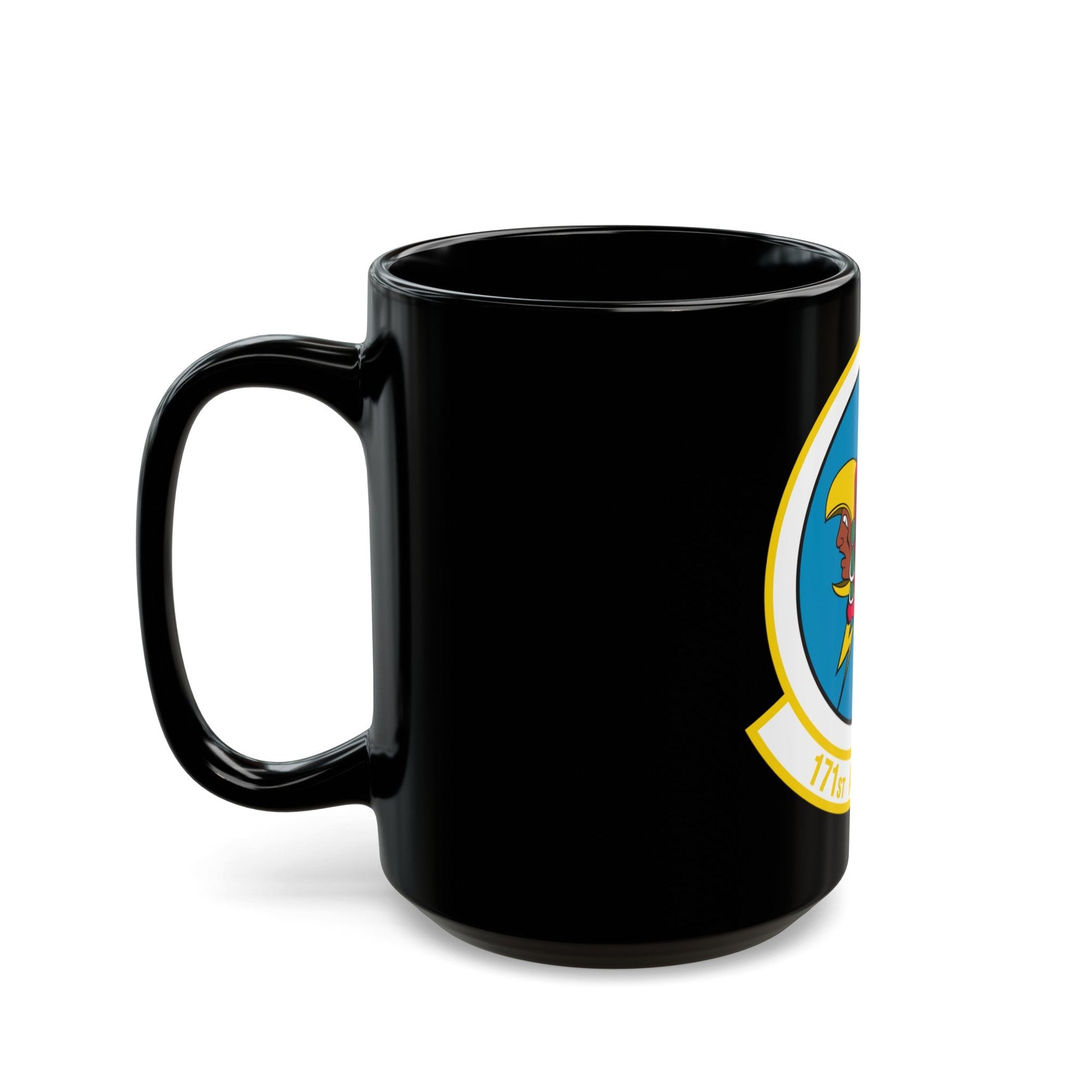 171 Airlift Squadron (U.S. Air Force) Black Coffee Mug-The Sticker Space