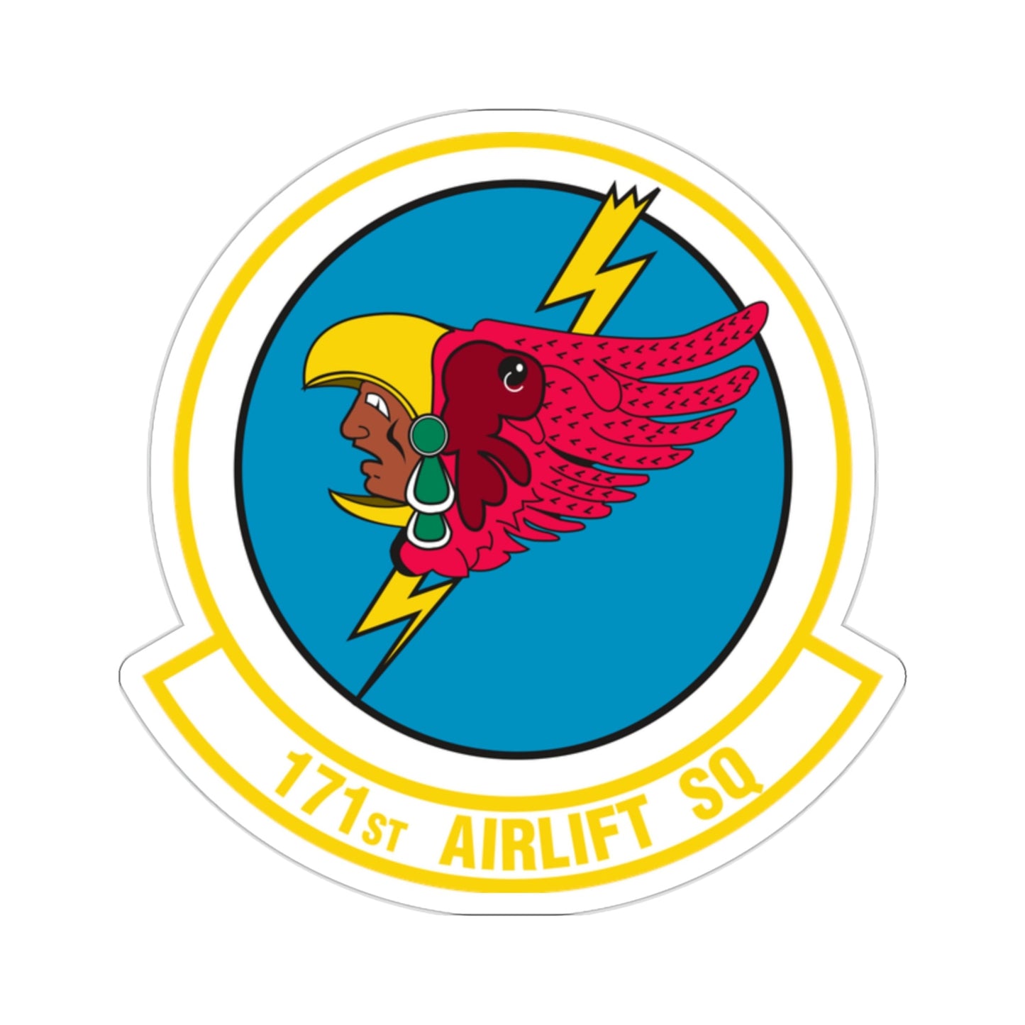 171 Airlift Squadron (U.S. Air Force) STICKER Vinyl Die-Cut Decal-2 Inch-The Sticker Space