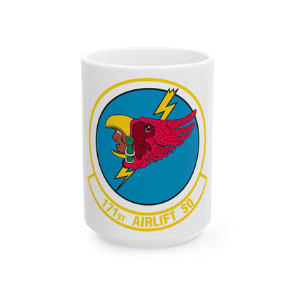 171 Airlift Squadron (U.S. Air Force) White Coffee Mug-15oz-The Sticker Space