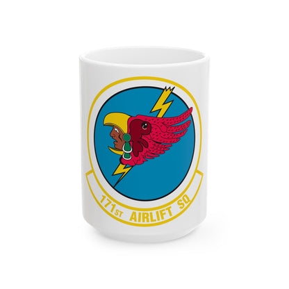 171 Airlift Squadron (U.S. Air Force) White Coffee Mug-15oz-The Sticker Space