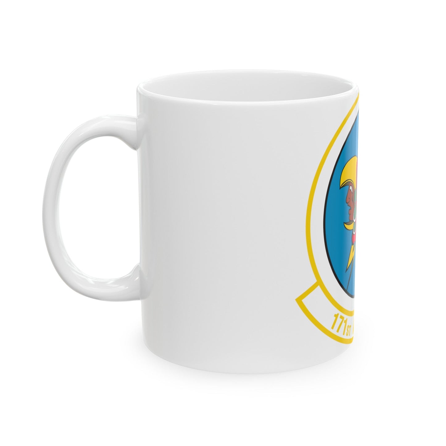 171 Airlift Squadron (U.S. Air Force) White Coffee Mug-The Sticker Space