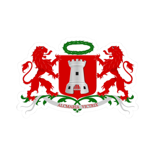 Alkmaar wapen HRvA (Netherlands) (Coat of Arms) STICKER Vinyl Kiss-Cut Decal