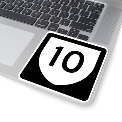 PR urban primary 10 (Puerto Rico) (Road Sign) STICKER Vinyl Kiss-Cut Decal
