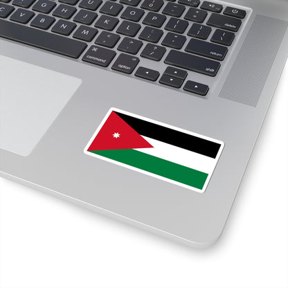 Flag of Jordan (Jordan) STICKER Vinyl Kiss-Cut Decal