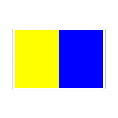 Flag of Montlucon (France) STICKER Vinyl Kiss-Cut Decal