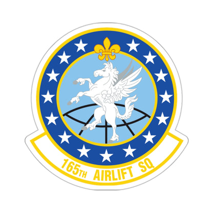 165 Airlift Squadron (U.S. Air Force) STICKER Vinyl Kiss-Cut Decal-2" × 2"-White-The Sticker Space