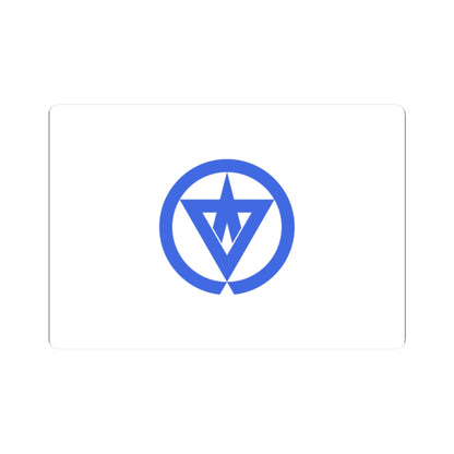 Flag of Nishinoomote Kagoshima (Japan) STICKER Vinyl Kiss-Cut Decal