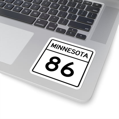 MN-86 1948 (Minnesota) (Road Sign) STICKER Vinyl Kiss-Cut Decal