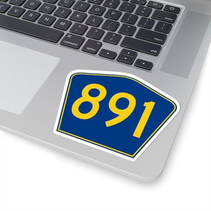 PR secondary 891 (Puerto Rico) (Road Sign) STICKER Vinyl Kiss-Cut Decal