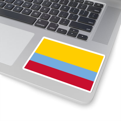 Flag of Venezuela with no coat of arms 1811-1836 (Colombia) STICKER Vinyl Kiss-Cut Decal