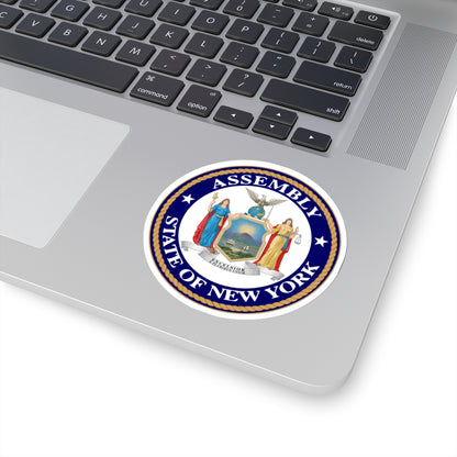 Seal of the New York State Assembly - STICKER Vinyl Kiss-Cut Decal