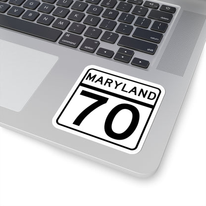 MD Route 70 (Maryland) (Road Sign) STICKER Vinyl Kiss-Cut Decal