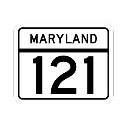 MD Route 121 (Maryland) (Road Sign) STICKER Vinyl Kiss-Cut Decal