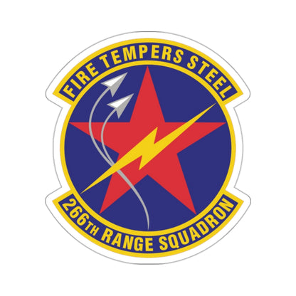 266th Range Squadron (U.S. Air Force) STICKER Vinyl Kiss-Cut Decal-2 Inch-White-The Sticker Space