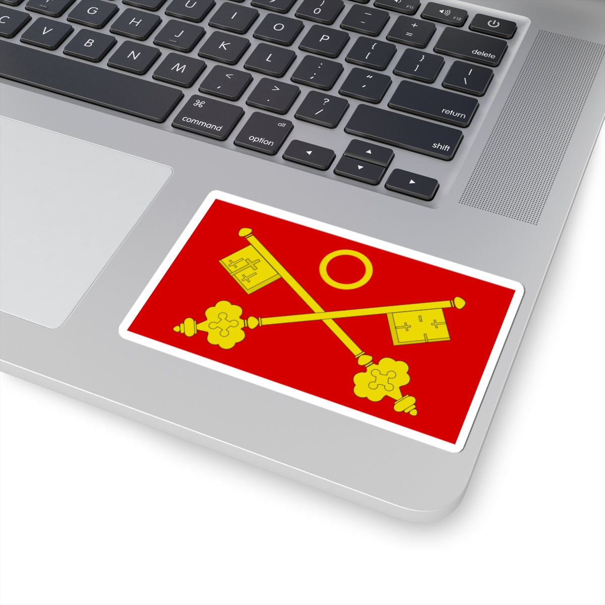 Saint Peter Westminster Abbey Flag (England) STICKER Vinyl Kiss-Cut Decal