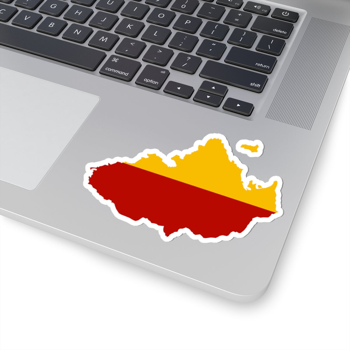 Flag map of Moravia (Czech Republic) STICKER Vinyl Kiss-Cut Decal