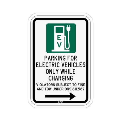 PBOT Road sign P1911R (Oregon) (Road Sign) STICKER Vinyl Kiss-Cut Decal