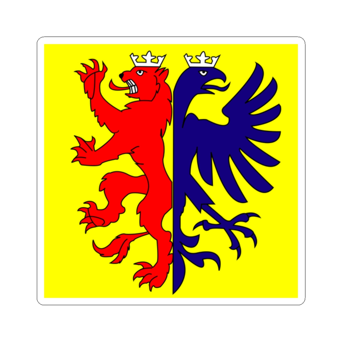 Fahne Toggenburger1 (Switzerland) STICKER Vinyl Kiss-Cut Decal