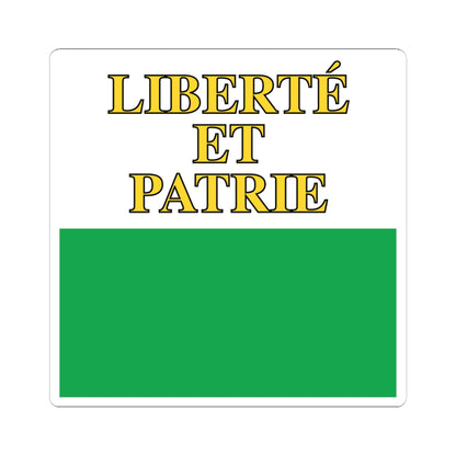 Flag of Canton of Vaud (Switzerland) STICKER Vinyl Kiss-Cut Decal