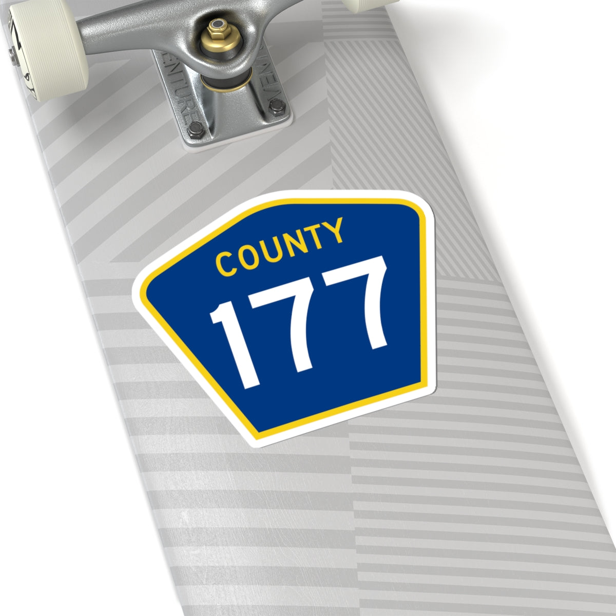 County 177 MN (Minnesota) (Road Sign) STICKER Vinyl Kiss-Cut Decal