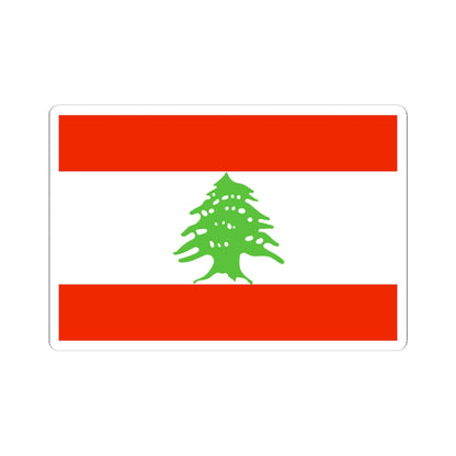 Flag of Lebanon WFB 2000 (Lebanon) STICKER Vinyl Kiss-Cut Decal