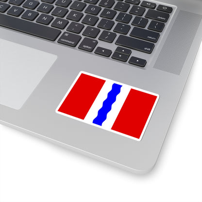 Flag of Omsk Oblast (Russia) STICKER Vinyl Kiss-Cut Decal