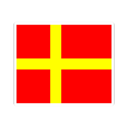 Flag of Skane (Sweden) STICKER Vinyl Kiss-Cut Decal