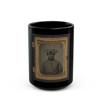 Private Thomas Green Of Co. B, 11th Massachusetts Infantry Regiment In Uniform (U.S. Civil War) Black Coffee Mug