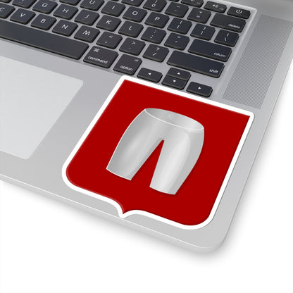 Abbenbroek wapen (Netherlands) (Coat of Arms) STICKER Vinyl Kiss-Cut Decal