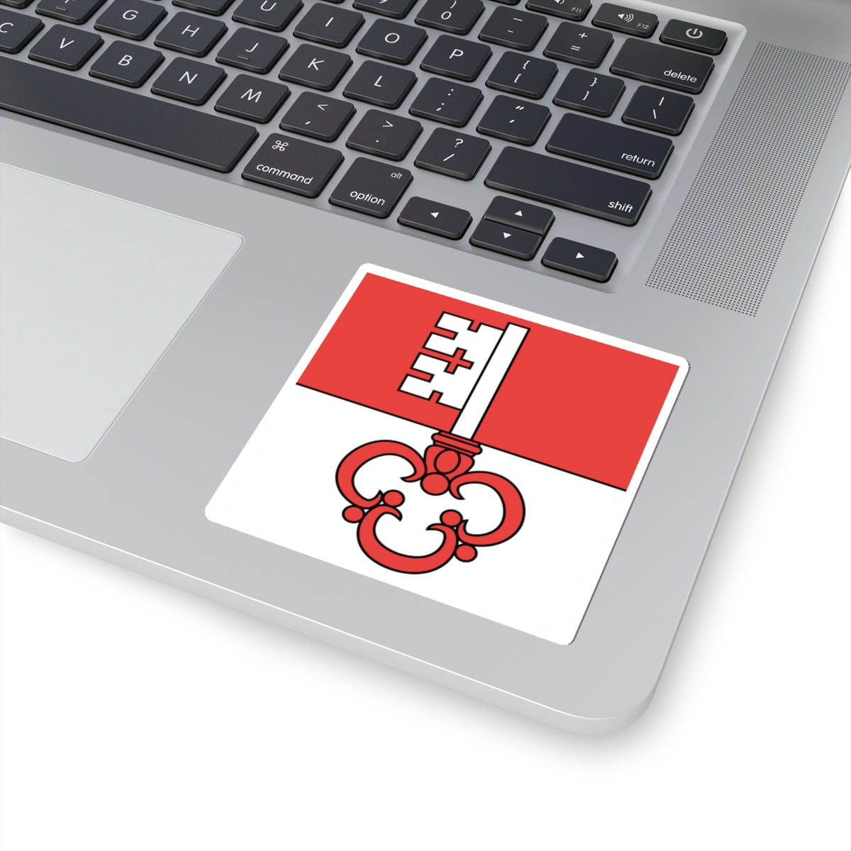 Flag of Canton of Obwalden (Switzerland) STICKER Vinyl Kiss-Cut Decal
