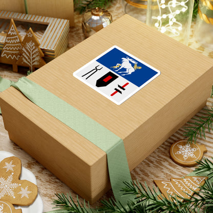 Jamtlands lan vapenflagga (Sweden) STICKER Vinyl Kiss-Cut Decal