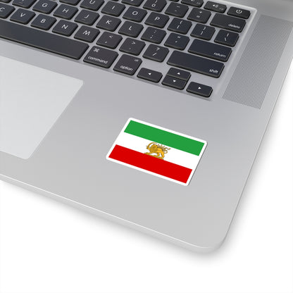 State flag of Iran 1964-1980 3-2 (Iran) STICKER Vinyl Kiss-Cut Decal