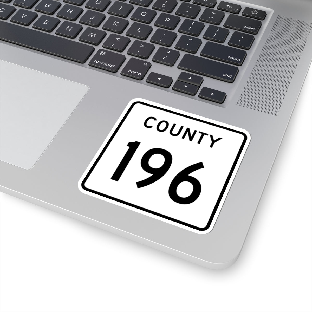 County 196 square (Minnesota) (Road Sign) STICKER Vinyl Kiss-Cut Decal