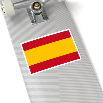 Flag of Spain civil (Spain) STICKER Vinyl Kiss-Cut Decal