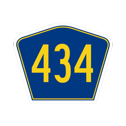 PR secondary 434 (Puerto Rico) (Road Sign) STICKER Vinyl Kiss-Cut Decal