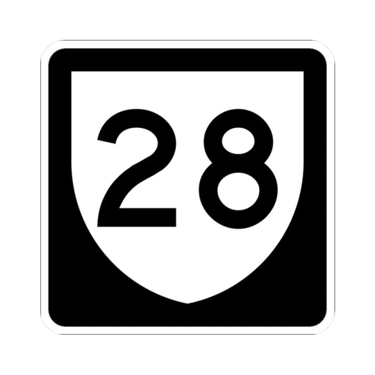 PR urban primary 28 (Puerto Rico) (Road Sign) STICKER Vinyl Kiss-Cut Decal
