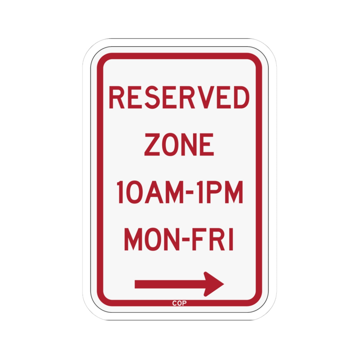PBOT Road sign P4490L (Oregon) (Road Sign) STICKER Vinyl Kiss-Cut Decal