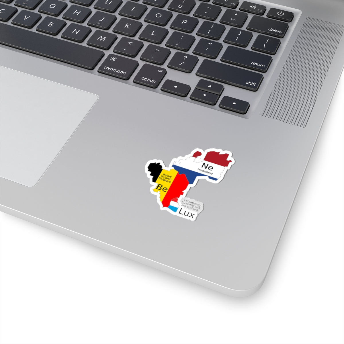 Benelux schematic map (Belgium) STICKER Vinyl Kiss-Cut Decal