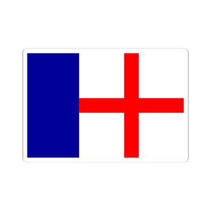 Flag of Cargese (France) STICKER Vinyl Kiss-Cut Decal