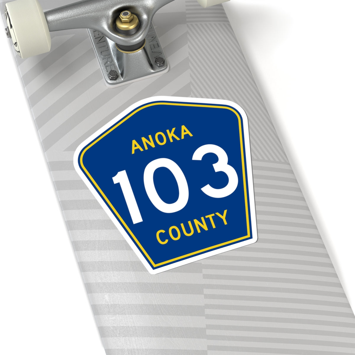 Anoka County 103 (Minnesota) (Road Sign) STICKER Vinyl Kiss-Cut Decal
